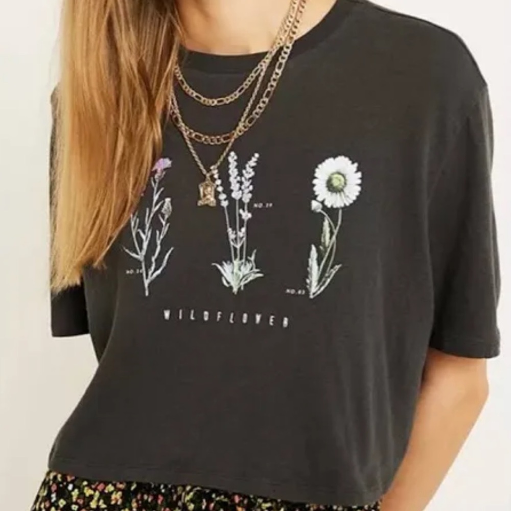 Urban Outfitter’s Cropped Black Tee, Medium
